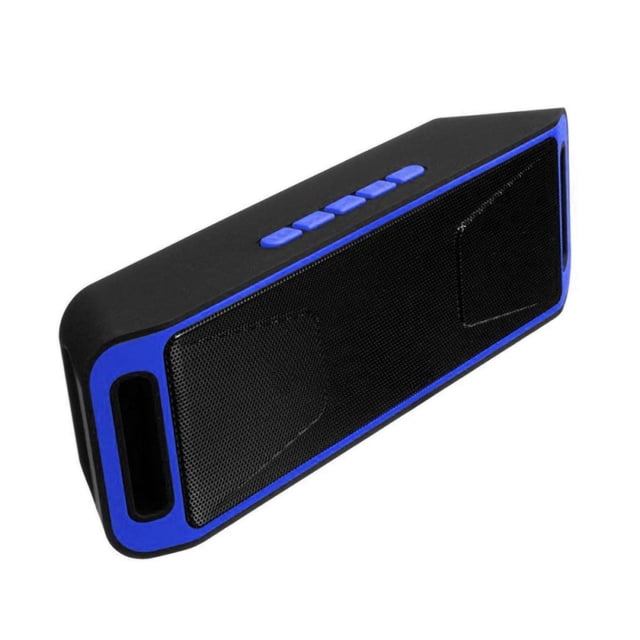 Bocina Bluetooth Rectangular Estéreo USB Micro SD Auxiliar A2DP Azul