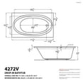 thumbnail image 2 of Atlantis Whirlpools Vogue 42 x 72 Rectangular Air Jetted Bathtub, 2 of 6