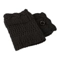 thumbnail image 4 of Women Crochet Knit Leg Warmers Knee Cuff for Winter, 4 of 5