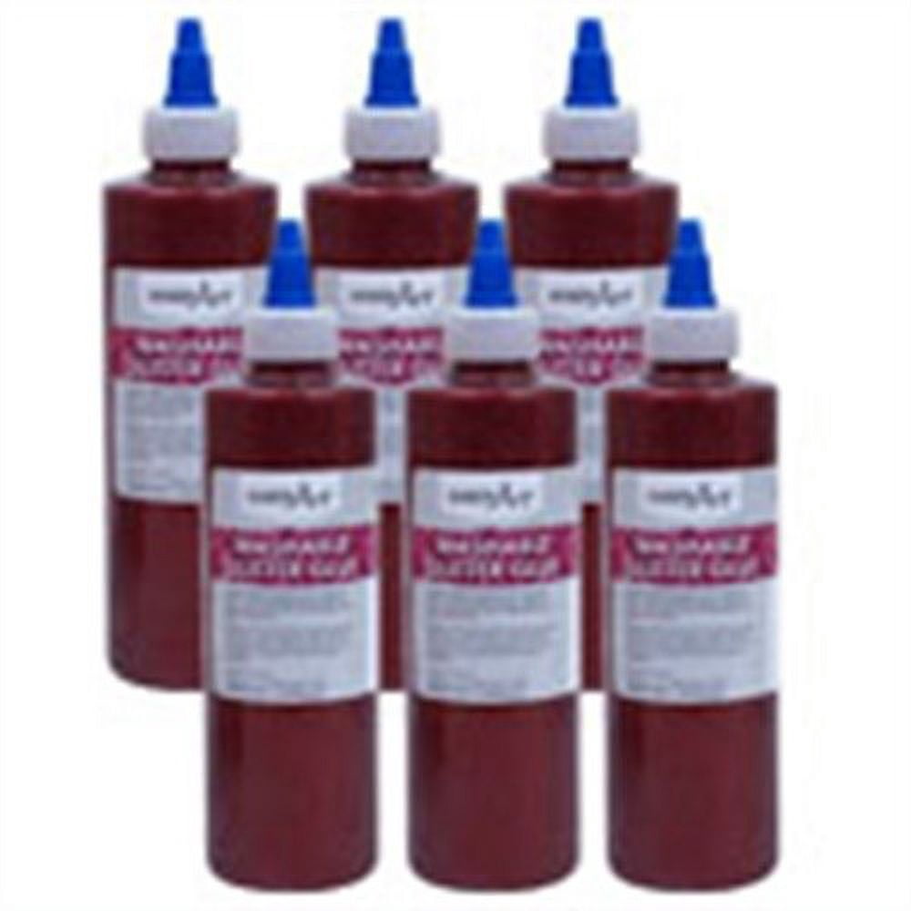 Handy Art�� Washable Glitter Glue, 8 oz., Red, Pack of 6