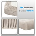 thumbnail image 6 of Chezmoi Collection Extra Soft Fleece Sheet Set King, 4-Piece Microplush Non-Pilling Velvety Bed Sheet, Deep Pocket - Lightweight All Season Warmth, King, Taupe, 6 of 9