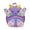 Purple, variant on GobdXE Back To School Unisex Student 3D Butterfly Cartoon Mini Backpack Dual Zipper Pocket Lightweight Daypack Size:One Size