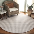 thumbnail image 2 of SAFAVIEH Ebony Colbert Plaid Area Rug, Beige/Ivory, 6' x 6' Round, 2 of 10