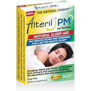 Alteril PM with Turmeric Natural Sleep Aid and Pain Relief 24ct Vegetarian Tablets