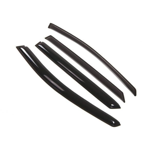 Tuningpros WD2-282 Outside Mount Window Visor Deflector Rain Guard Dark Smoke 4 Pcs Set For 2007-2012 Kia Rondo
