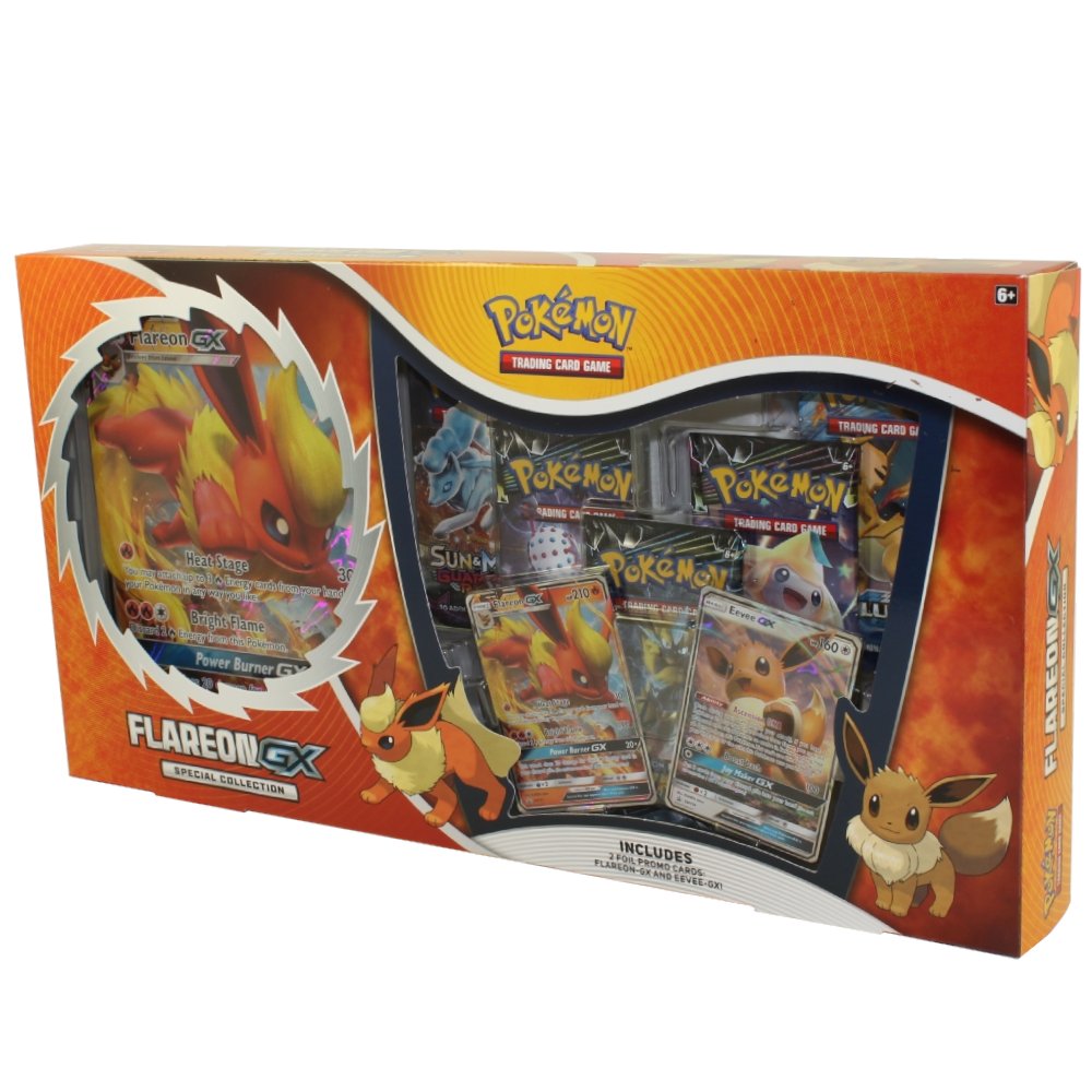 Pokemon Cards FLAREON GX SPECIAL COLLECTION (5 Packs, 2 Foils & 1