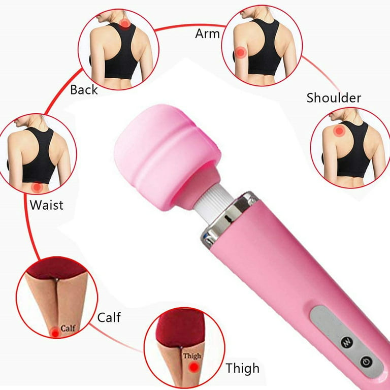 LuLu 7 Powerful Handheld Electric Back Massager for Women - Strong Personal  Magic Massage for Sports Recovery, Muscle Aches, & Body Pain - 20 Patterns