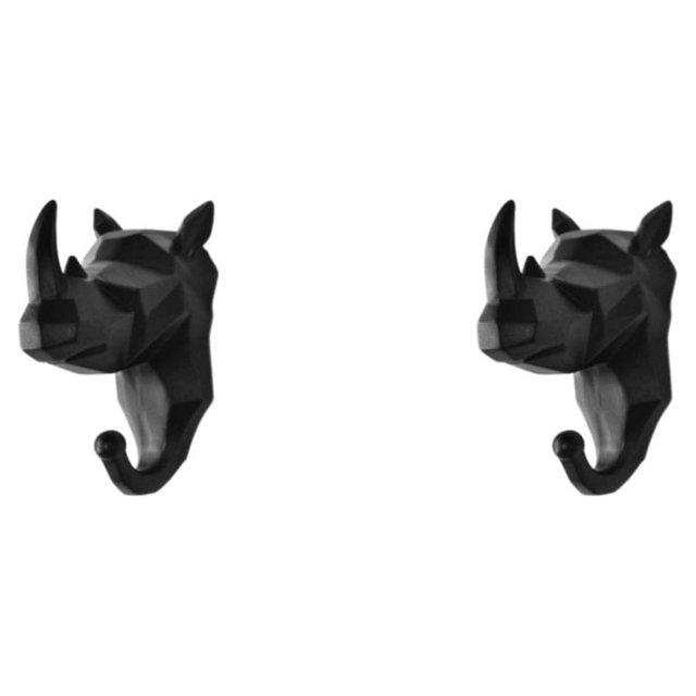 Injueey Colgador con forma de animal, colgador de gancho para llaves montado en la pared con dibujos animados bonitos Type2 NO2