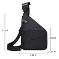 thumbnail image 2 of Bolso cruzado en el pecho: bolso cruzado ultrafino, mochila de hombro, paquete lateral invisible para hombres y mujeres, 2 of 5