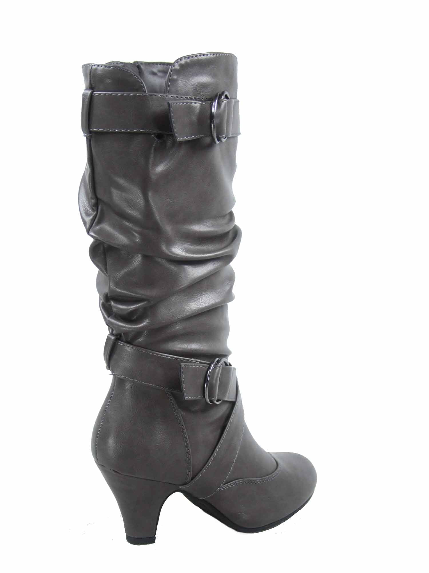 【PORTERNA】Ond Buckle Long Boots kakina CMSX Women'S Punk Goth Platform Boots Buckle Straps