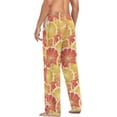 thumbnail image 6 of FREEAMG Lemon Grapefruit Pajama Pants for Men, Men's Separate Bottoms, Pure Cotton Comfortable Lounge Pants for Men（325）, 6 of 7