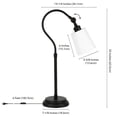 thumbnail image 5 of Evelyn&Zoe Industrial Metal Arc Table Lamp, 5 of 7