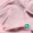 thumbnail image 4 of Bare Home Bamboo Sheet Set - Made from Rayon Fibers - Deep Pockets - 4 Piece - King, Light Pink, 4 of 10