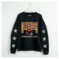 thumbnail image 4 of Women's Gameday Couture  Black Washington Commanders Pure Victory Rhinestud Star-Sleeve Pullover Sweatshirt, 4 of 4