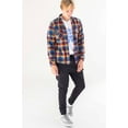 thumbnail image 3 of Ragstock Indigo Plaid Shacket, 3 of 4