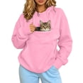 thumbnail image 2 of Snack Hoodie Cat Pouch Hoodies Kitten Puppy Holder Pullover Top Large Pet Carrier Sweatshirt For Women, 2 of 7