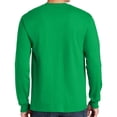 thumbnail image 2 of Forest Eagle Graphic Design Men's Big Size Ultra Cotton Long Sleeve T-Shirt - Irish Green 5XL, 2 of 2
