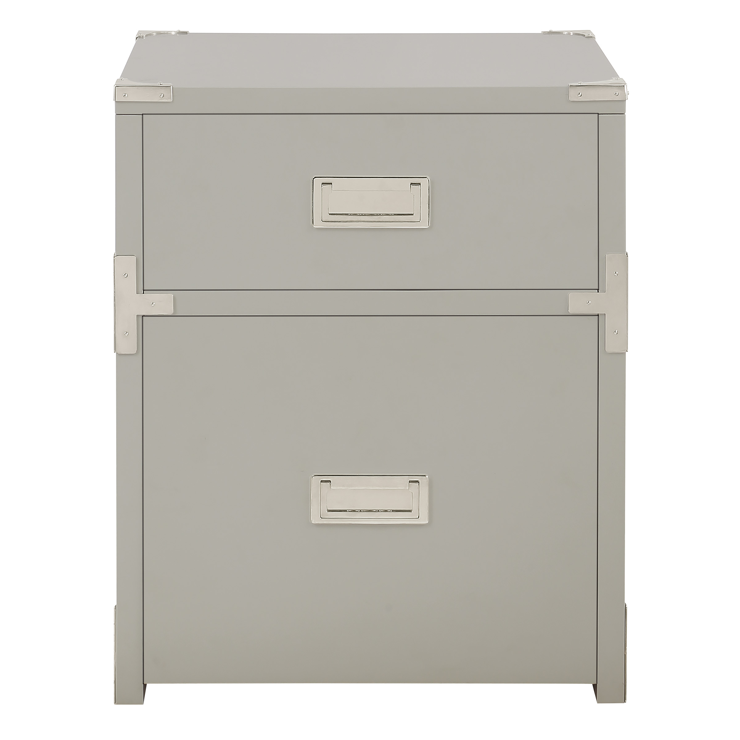 Wellington 2 Drawer Engineered Wood File Cabinet in Gray - image 5 of 8