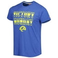 thumbnail image 2 of Men's Homage Royal Los Angeles Rams Victory Monday Tri-Blend T-Shirt, 2 of 3