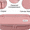 Pink, variant on WEMATE Large Pencil Case with Zipper, Big Capacity, Canvas Pencil Case, Pencil Bag for Student,Black