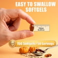 thumbnail image 6 of Pumpkin Seed Oil with Saw Palmetto, Zinc Vitamin B6, 3500mg 4-in-1 Advanced Formula, Cold Pressed Essential Fatty Supports Immune Hair Urinary Bladder Prostate Health, 150 Softgels, 6 of 12