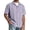 Purple, variant on HOWPAY Mens Button down Shirt Short Sleeve Summer Solid Color Holiday Beach Tops Casual Regular Fit Lightweight Soft Clothes Purple L