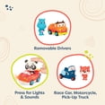 thumbnail image 2 of Figuras de Juguete Vehículos y Animales 3-Pack Mini Conductores B. toys, 2 of 7
