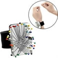 thumbnail image 3 of Casewin Magnetic Sewing Pincushion, Magnetic Wrist Sewing Pincushion, Wrist Strap Bracelet, Silicone Magnetic Pin Holder with Wristband for Sewing Quilting, Easy Reach Pins/Hair Clips/Rings (Black), 3 of 7