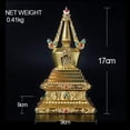 thumbnail image 4 of JONJUMP Pagoda Buddha Mandala Metal Decorations Meaning Auspicious Peace High 17cm, 4 of 6