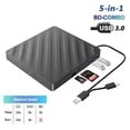 thumbnail image 2 of 5-in-1 External Blu-Ray Drive USB Type-C Multifunction BD-Combo Optical Drive CD DVD Burner Player, 2 of 6