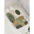 thumbnail image 3 of Ambesonne Monstera Bath Mat, Boho Abstract Mid Century, 30.2" x 20", Beige Evergreen and Sepia, 3 of 3