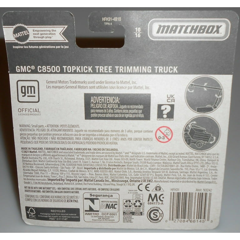 Matchbox Working Rigs Metal Vehicle - GMC C8500 Topkick Trimmer