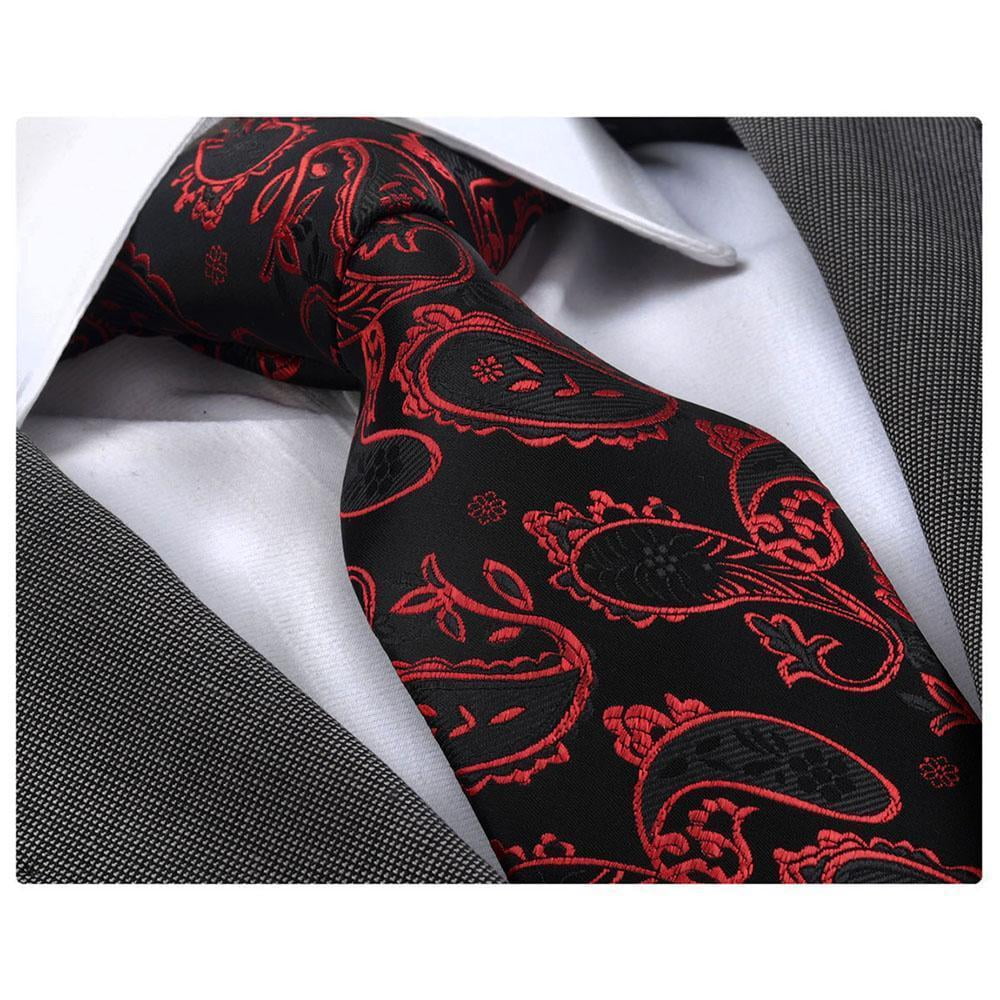 Amedeo Exclusive Classic Mens Collection jacquard woven Silk Turkey Neckties 