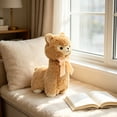 thumbnail image 4 of Cuddly White Alpaca Llama Lamb Toy - 9.84" Stuffed Animal Cushion Plush Doll, Kawaii Plushie, 4 of 6