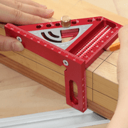 Woodworking Square Protractor Aluminum Alloy 3D Multi-Angle Measuring Ruler