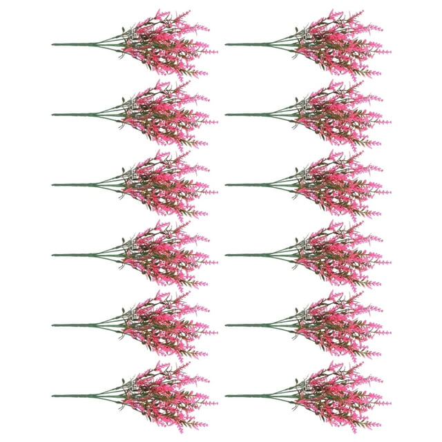 Plantas artificiales Ounissouiy 12 bajo mantenimiento inodoras aptas para mascotas flores rosas