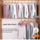 thumbnail image 4 of Slmt Ganchos Conectores Para Colgadores De Ropa 50 Piezas Extensor De Ahorro De Espacio Para Perchas De Alambre De Madera De Terciopelo De Plástico - Organizador De Armario Resistente, 4 of 5