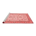 thumbnail image 2 of Ahgly Company Machine Washable Indoor Square Oriental Red Modern Area Rugs, 8' Square, 2 of 4