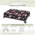 thumbnail image 5 of Halloween Ghosts Pumpkins Bat Tablecloth Rectangular 60" X 84", Halloween Decorations - Waterproof Wipeable Halloween Table Cloth Cover for Party Picnic Dinner Halloween Decor, 5 of 5
