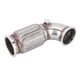 thumbnail image 1 of V Band Downpipe 90 Degree Downpipe W/flex Downpipe Bellow Pipe W/flex Tube 3in Steel V Band To V Band Downpipe Low 90 Degree With W Flex Bellow O2 Bungs Plug ANGGREK Accesorios, 1 of 8