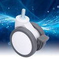 thumbnail image 4 of Caster Wheels, TPR Silent 4in Diameter 3.9in Swivel Castors With Brake For Warehouse For Hospital, 4 of 8