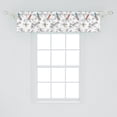 thumbnail image 2 of Ambesonne Flower Window Valance, Modern Minimal Botany Art, 42" x 12", Off White Multicolor, 2 of 3