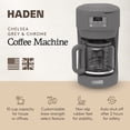 thumbnail image 2 of Haden Chelsea 10 Cup Digital Drip Coffee Maker with Glass Carafe, Grey, 2 of 9
