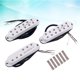 thumbnail image 3 of GOOHOCHY 3 pastillas humbucker mini Alnico V de bobina simple SSS para guitarra, bajo, instrumento musical GMN45 (blanco), 3 of 8