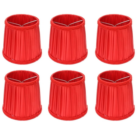 

6Pcs Modern Lampshade European Style Fabric Lamp Cover for E14 Chandelier Ceiling Lamp Ficarrico