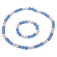 thumbnail image 1 of Conjunto de Collar y Pulsera de Béisbol Uxcell, Collar de Béisbol de 18" y Pulsera de 7.5" (Azul Claro Blanco, Paquete de 2), 1 of 6