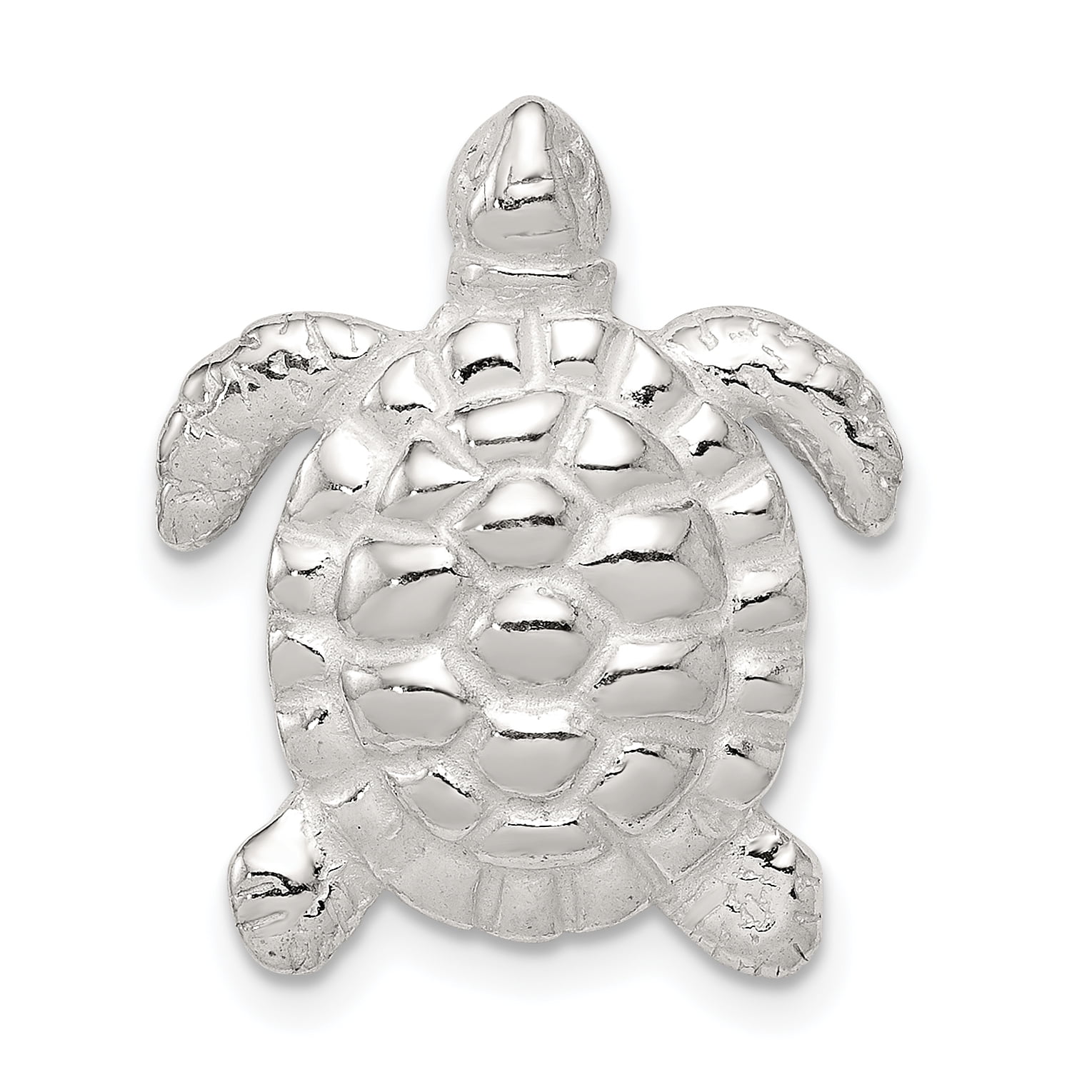 Jewelry Stores Network Sea Turtle Pendant with Hidden Bail In 925