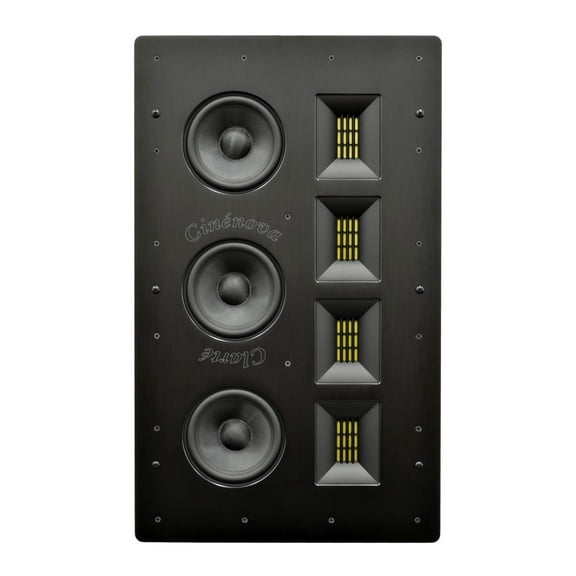 Earthquake IW-C5 Cinenova Clarte 3 x 5.25-Inch / 4 x 2-Inch Ribbon Tweeters in-Wall Enclosed LCR Speaker 600W 8 Ohm (Each)