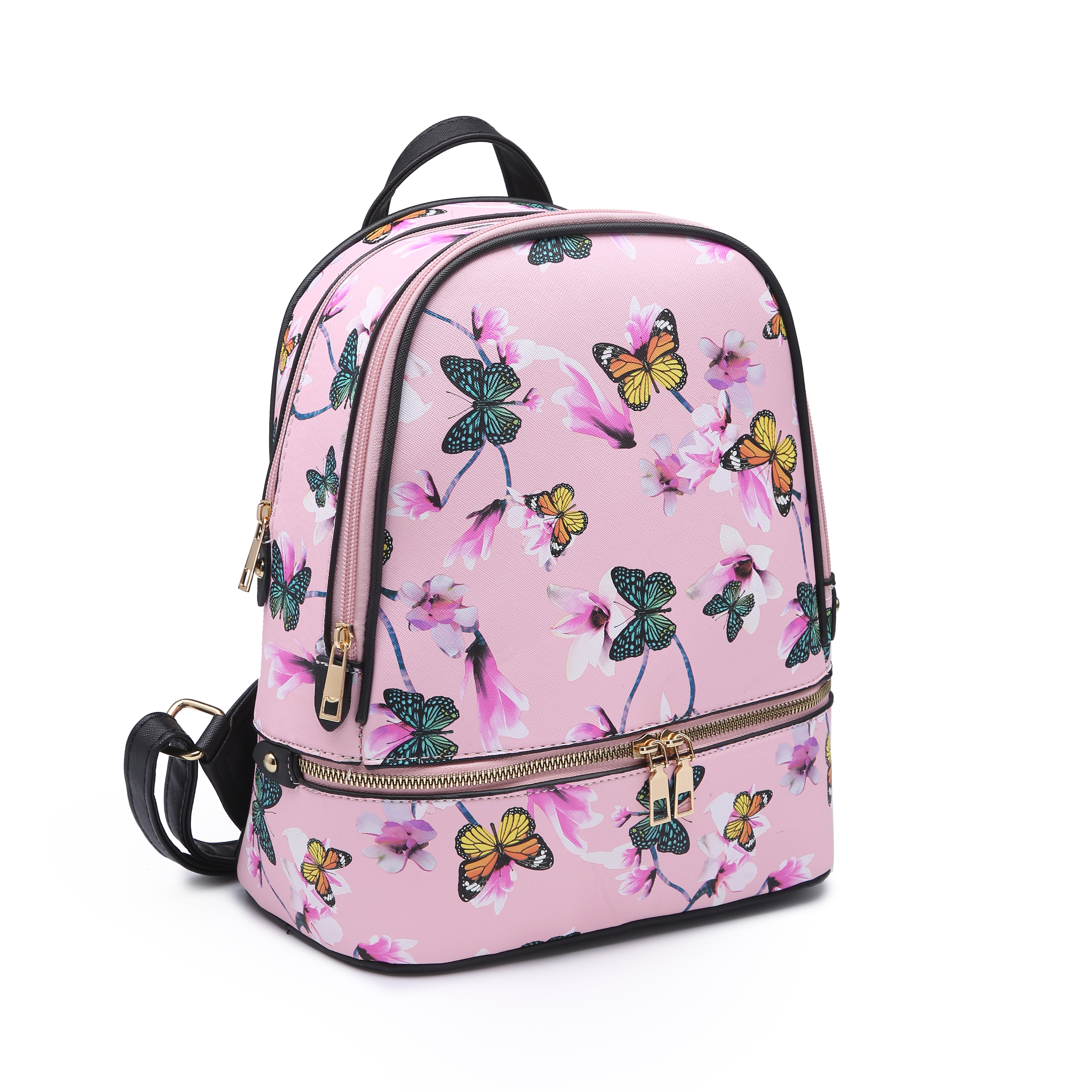 Peony Flower Print Lightweight Backpacks Casual School Bags Daypacks For Kis Adult