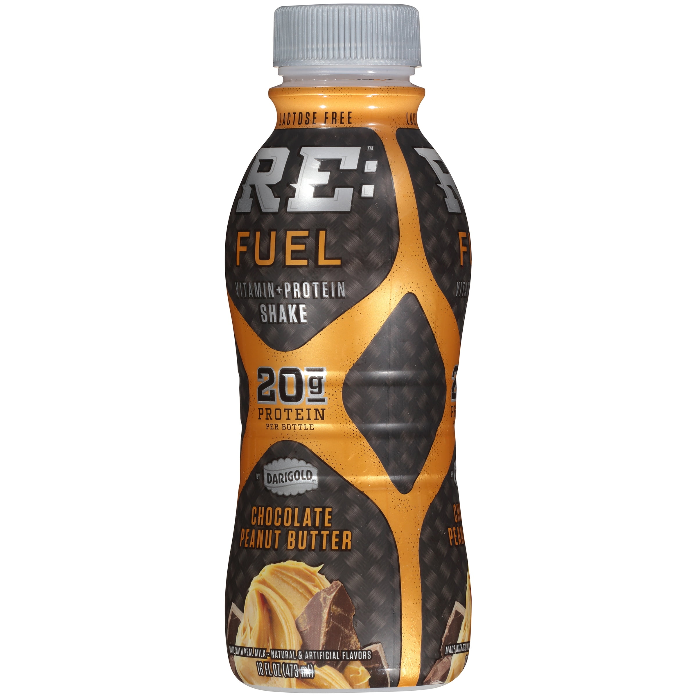 Darigold Re-Fuel Chocolate Vitamin + Protein Peanut Butter Shake, 1 Pint